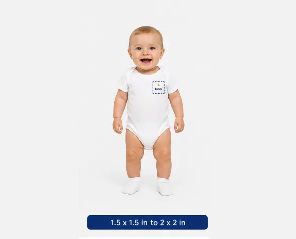 Left Chest Infant Sizing Guide