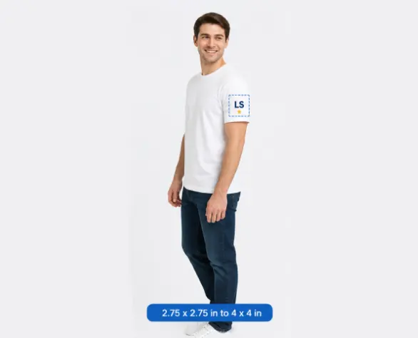 Left Sleeve Adult Sizing Guide