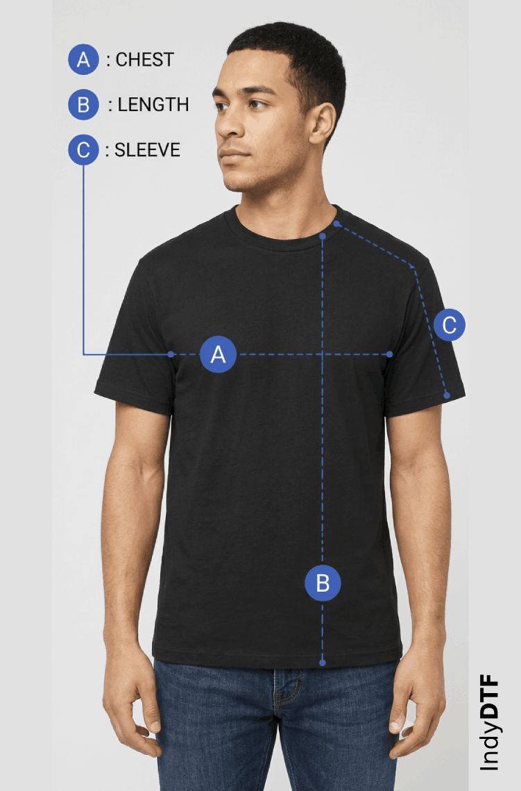 Garment diagram showing common apparel measurement points.